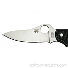 Spyderco UK Penknife Black FRN Plain Edge Knife 564024418